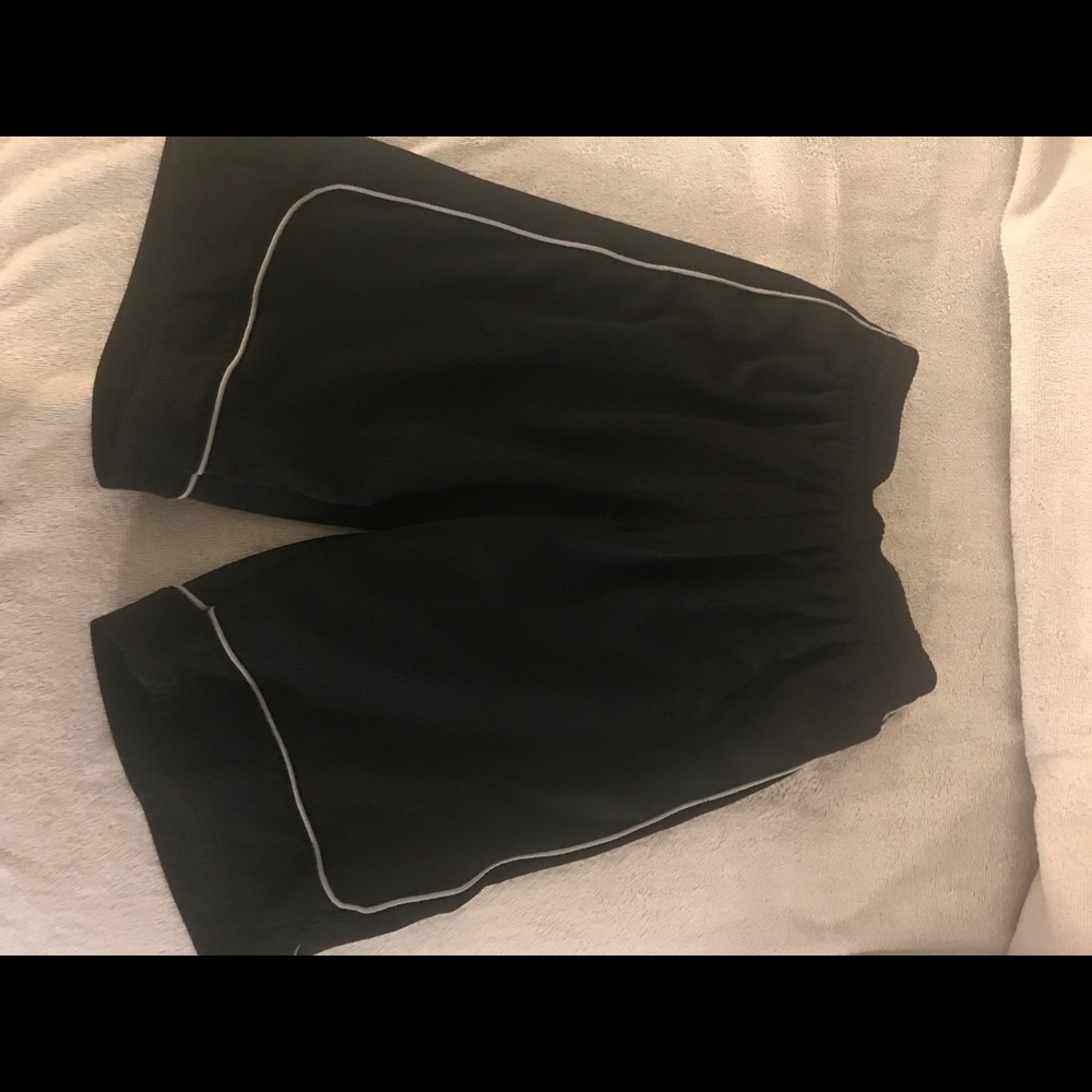 Black athletic shorts